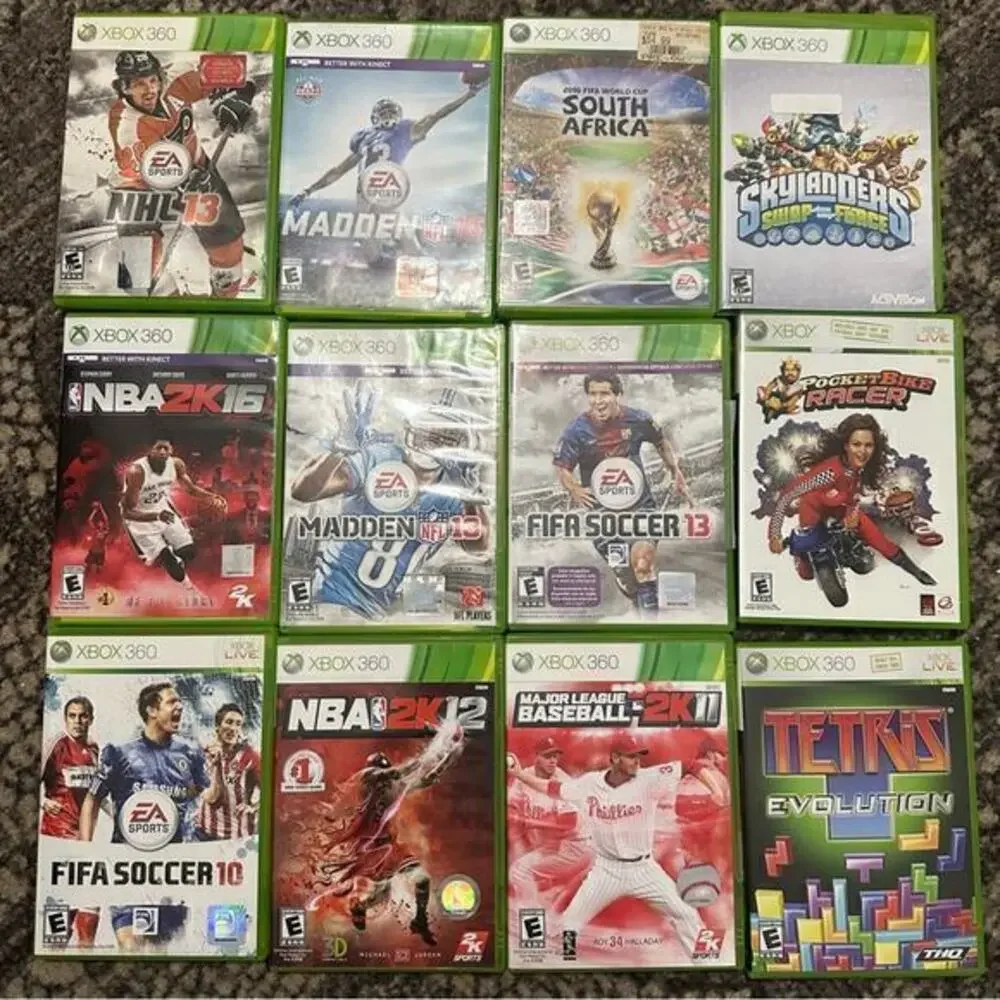 Microsoft XBOX 360 Bundle of 34 Various Video Games - TESTED